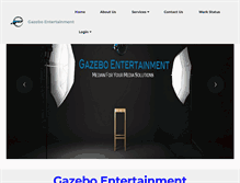 Tablet Screenshot of gazeboentertainment.com